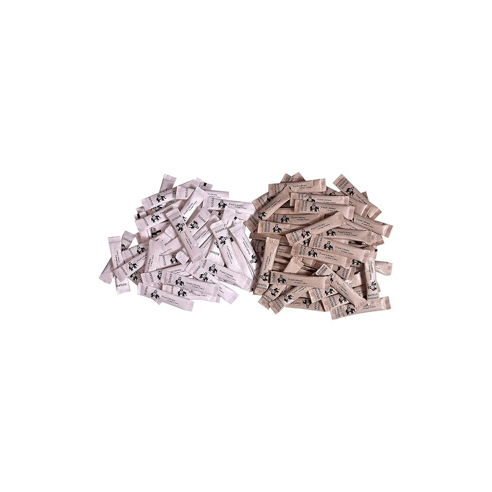 Lote Azúcar Blanco y Moreno Personalizados 27,000 Sobres